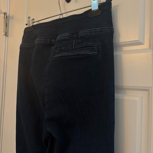 Frame Jetset Flare High Rise Pintuck Keller Jeans Denim Stretch Organic Cotton - Picture 13 of 15